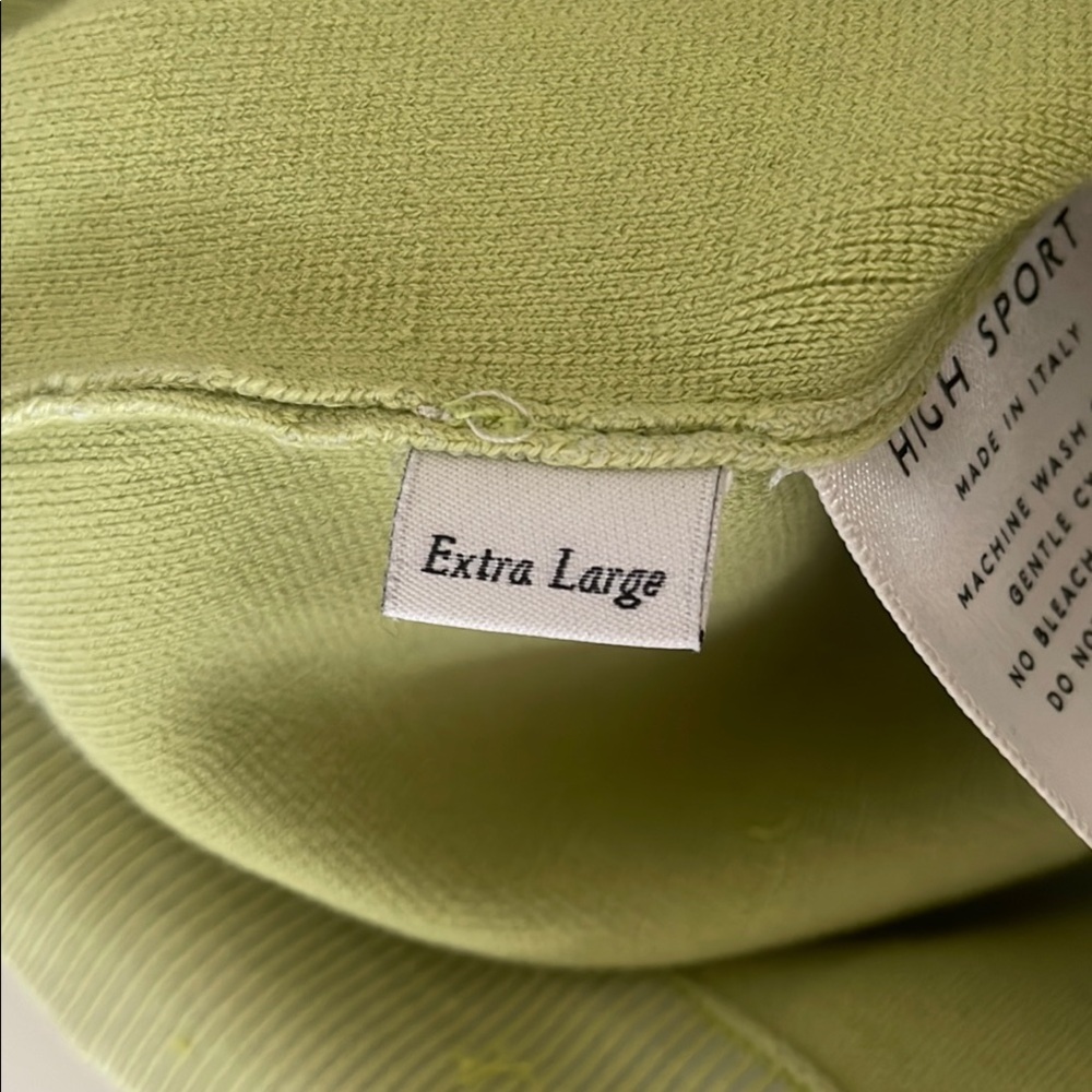 HIGH SPORT Women's Exclusive Kick Cotton-blend Cropped Pants In Lime Green XL - Picture 10 of 13